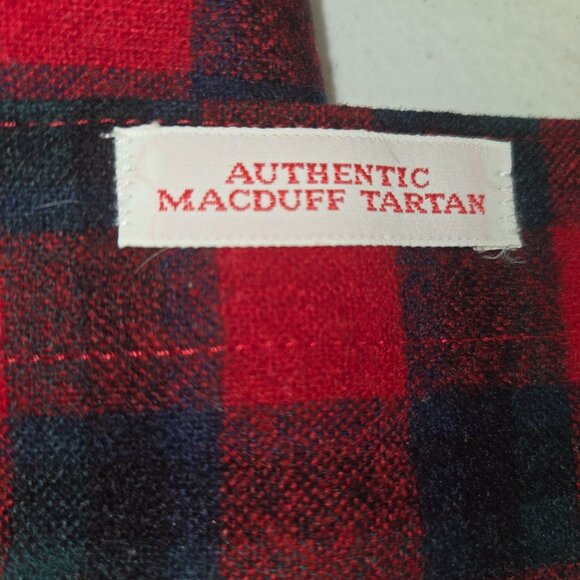 Pendleton Mens Authentic MacDuff Tartan Wool Shirt M Red/Black Plaid Made In USA - Picture 5 of 9